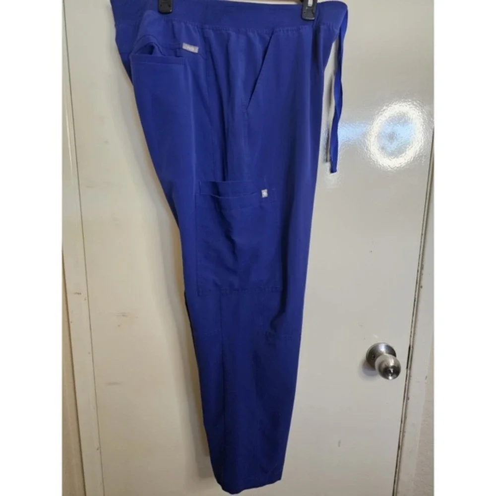 Figs Men's Axim Cargo Blue Scrub Pants Size‎ XL Stretch T2001 Vet Optical Dr